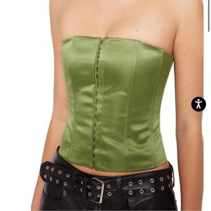 Danielle Guizio Satin Corset